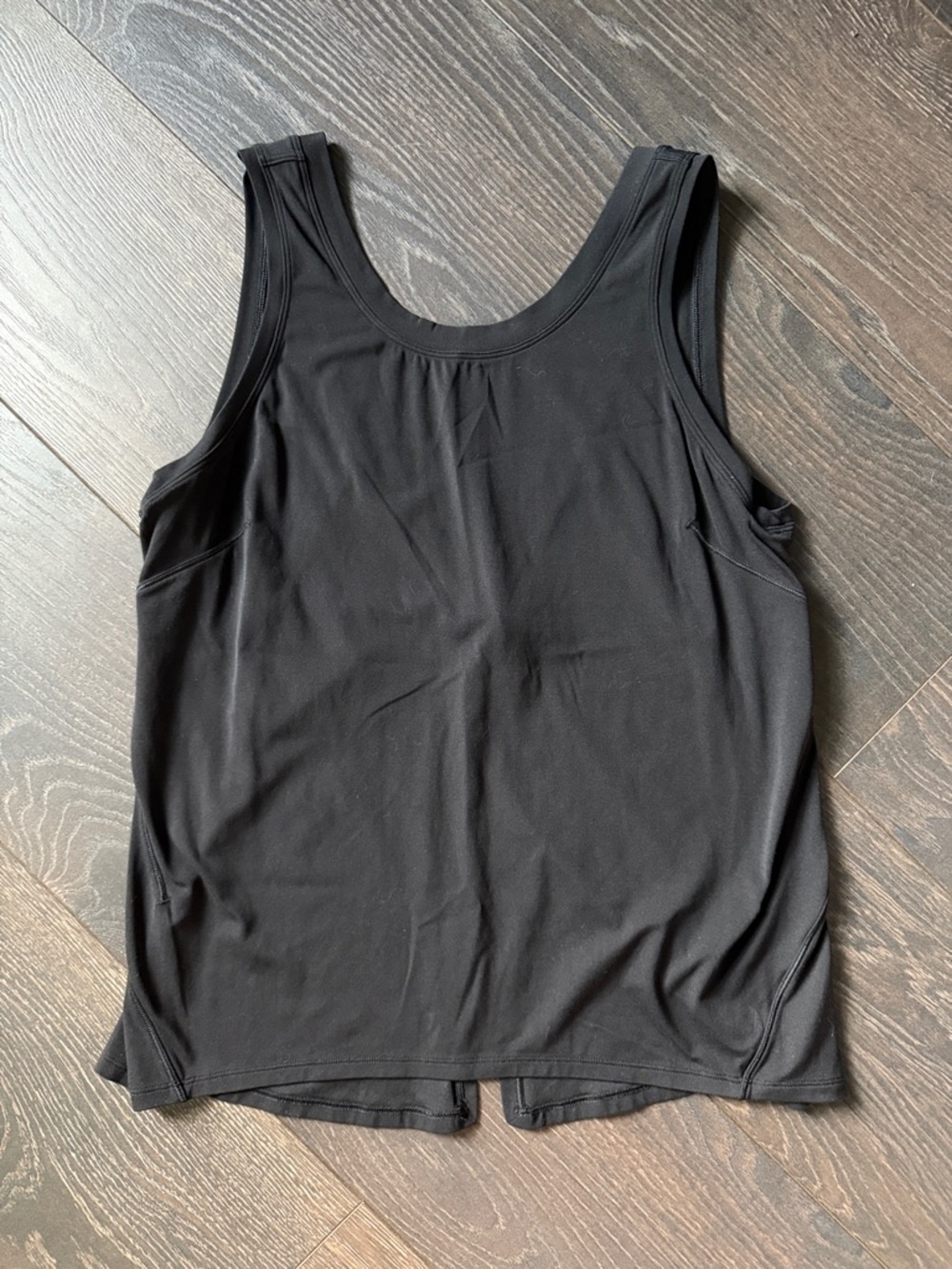 Lululemon Nulu Fold Classic Fit Yoga Tank Top in Black